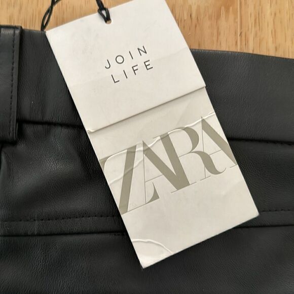 ZARA faux leather leggings NWT - Picture 6 of 10